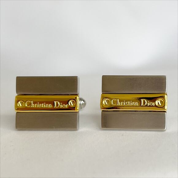 DIOR Vintage Cufflinks And DIOR Tie Pin in Original Box - Picture 9 of 10